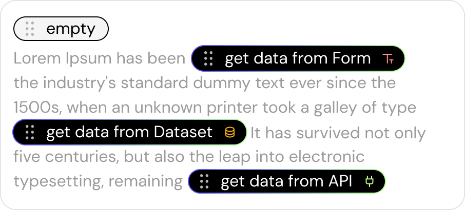 Editor screenshot with data fields
